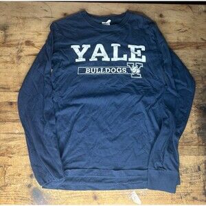 Yale University Bulldogs Jerzees Long Sleeve T Shirt Size Small  NCAa Ivy League